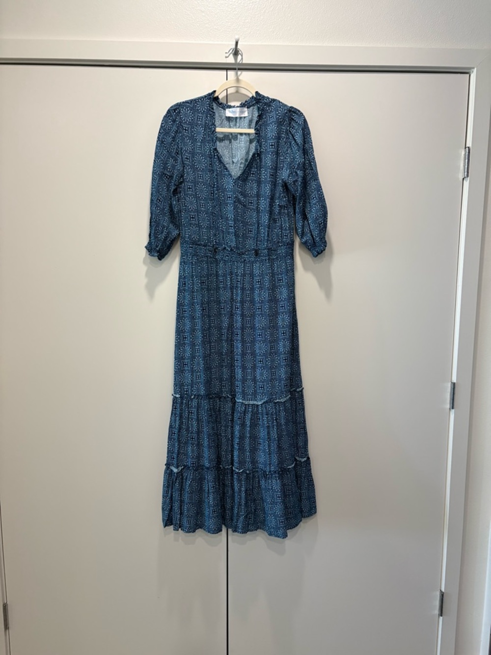 Walker&Wade Eliza Dress in Blue Medallion